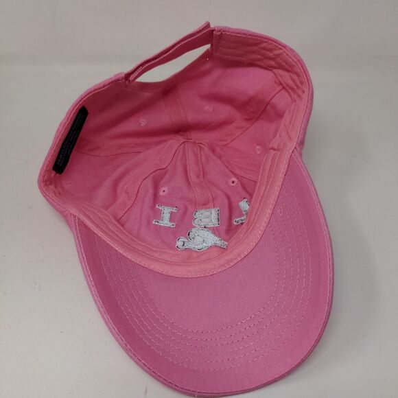 DMR Classic Women's Strapback Hat Pink Adjustable Long Beach Island Tourist Cap - Picture 9 of 11